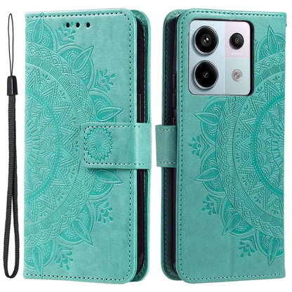 For Xiaomi Redmi Note 13 Pro 5G / Poco X6 5G Case Mandala Flower Leather Wallet Cover