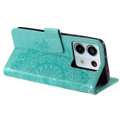 For Xiaomi Redmi Note 13 Pro 5G / Poco X6 5G Case Mandala Flower Leather Wallet Cover