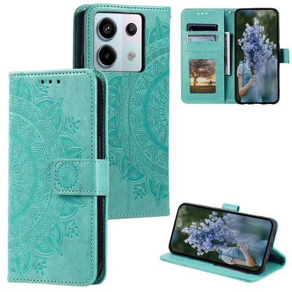 For Xiaomi Redmi Note 13 Pro 5G / Poco X6 5G Case Mandala Flower Leather Wallet Cover