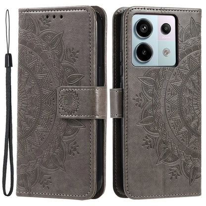 For Xiaomi Redmi Note 13 Pro 5G / Poco X6 5G Case Mandala Flower Leather Wallet Cover