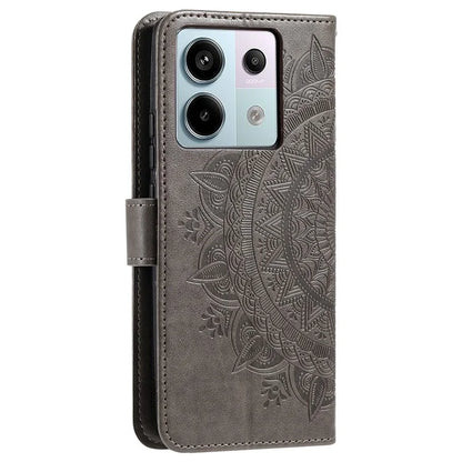 For Xiaomi Redmi Note 13 Pro 5G / Poco X6 5G Case Mandala Flower Leather Wallet Cover