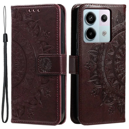 For Xiaomi Redmi Note 13 Pro 5G / Poco X6 5G Case Mandala Flower Leather Wallet Cover