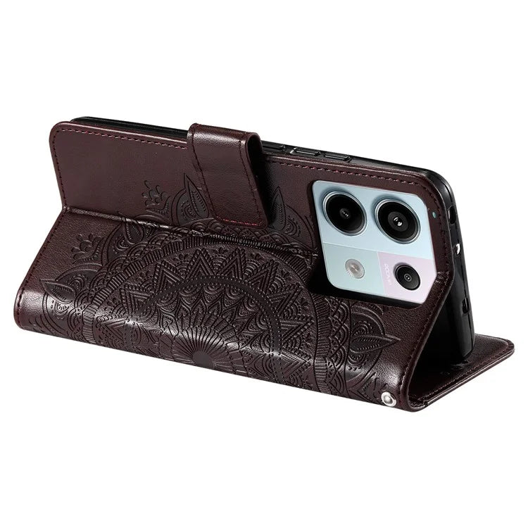 For Xiaomi Redmi Note 13 Pro 5G / Poco X6 5G Case Mandala Flower Leather Wallet Cover