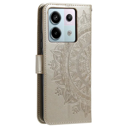 For Xiaomi Redmi Note 13 Pro 5G / Poco X6 5G Case Mandala Flower Leather Wallet Cover