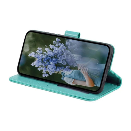For Xiaomi Redmi Note 13 4G PU Leather Phone Case Imprinted Mandala Flower Stand Wallet Cover