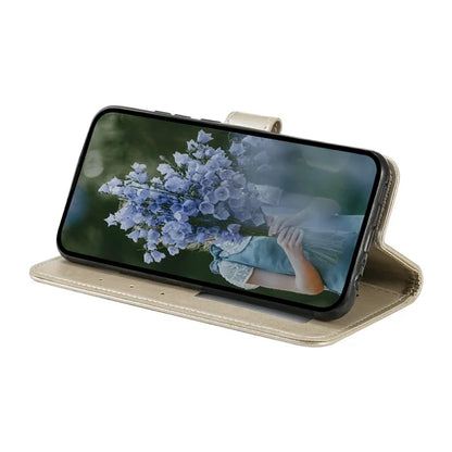 For Xiaomi Redmi Note 13 4G PU Leather Phone Case Imprinted Mandala Flower Stand Wallet Cover