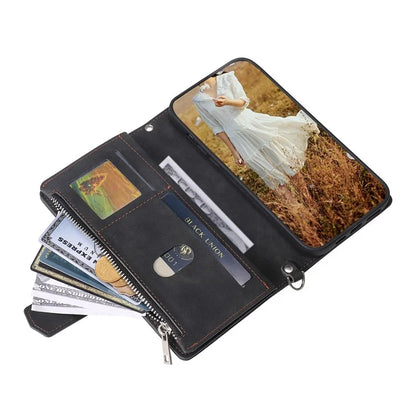 For Google Pixel 9 Pro Cell Phone Case Wallet Stand Cover with Rhombus Texture