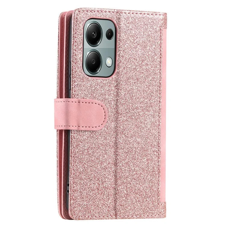 For Xiaomi Redmi Note 13 Pro 4G / Poco M6 Pro 4G Case Zipper Leather Cover with 9 Card Slots