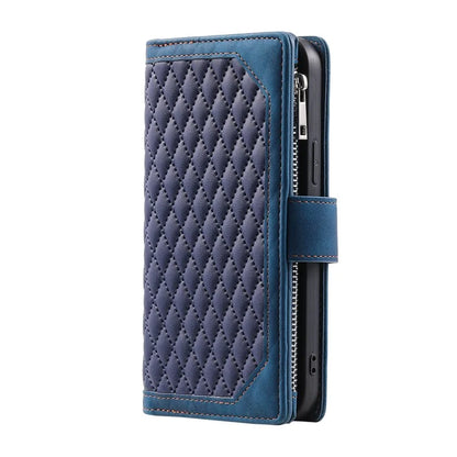 For Xiaomi Redmi Note 13 Pro 4G / Poco M6 Pro 4G Case Zipper Pocket Leather Phone Cover with Wrist Strap