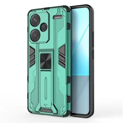For Xiaomi Redmi Note 13 Pro+ 5G Case PC + TPU Dual Layer Kickstand Phone Cover