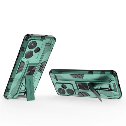 For Xiaomi Redmi Note 13 Pro+ 5G Case PC + TPU Dual Layer Kickstand Phone Cover