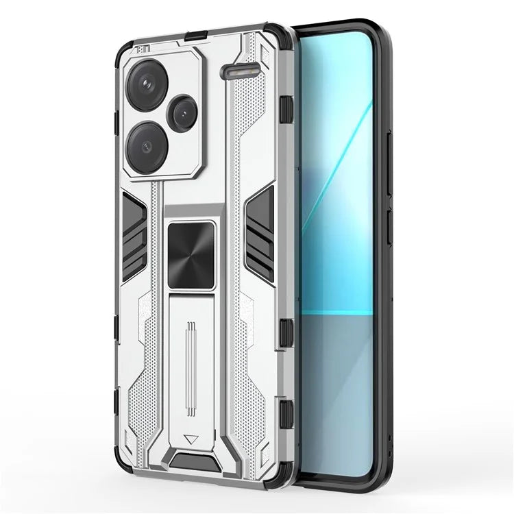 For Xiaomi Redmi Note 13 Pro+ 5G Case PC + TPU Dual Layer Kickstand Phone Cover
