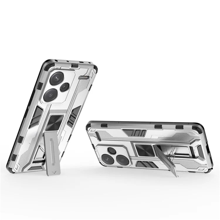 For Xiaomi Redmi Note 13 Pro+ 5G Case PC + TPU Dual Layer Kickstand Phone Cover