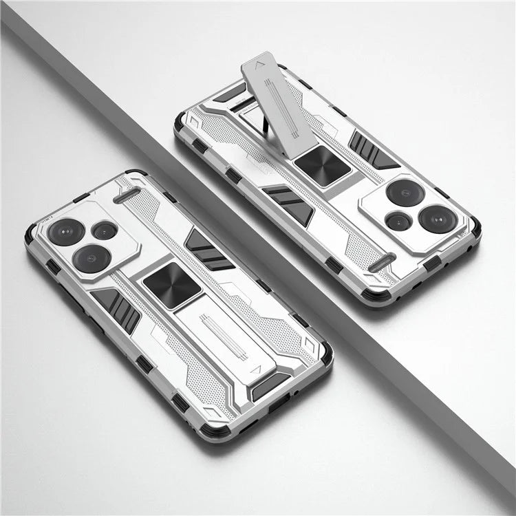 For Xiaomi Redmi Note 13 Pro+ 5G Case PC + TPU Dual Layer Kickstand Phone Cover