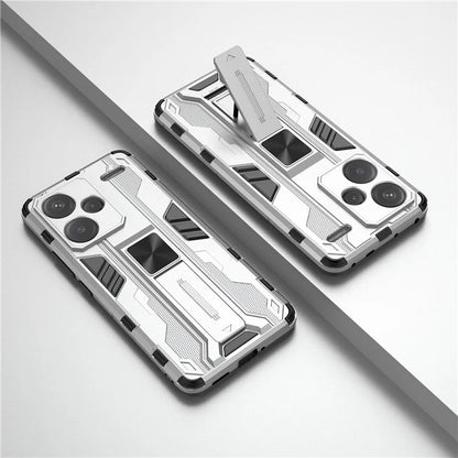 For Xiaomi Redmi Note 13 Pro+ 5G Case PC + TPU Dual Layer Kickstand Phone Cover