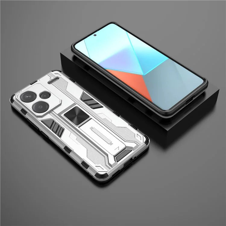 For Xiaomi Redmi Note 13 Pro+ 5G Case PC + TPU Dual Layer Kickstand Phone Cover