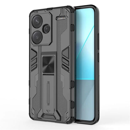 For Xiaomi Redmi Note 13 Pro+ 5G Case PC + TPU Dual Layer Kickstand Phone Cover