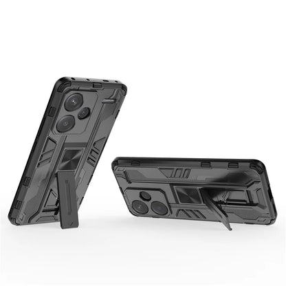 For Xiaomi Redmi Note 13 Pro+ 5G Case PC + TPU Dual Layer Kickstand Phone Cover