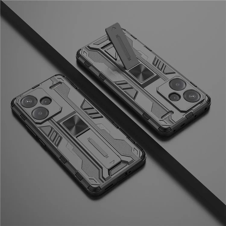 For Xiaomi Redmi Note 13 Pro+ 5G Case PC + TPU Dual Layer Kickstand Phone Cover