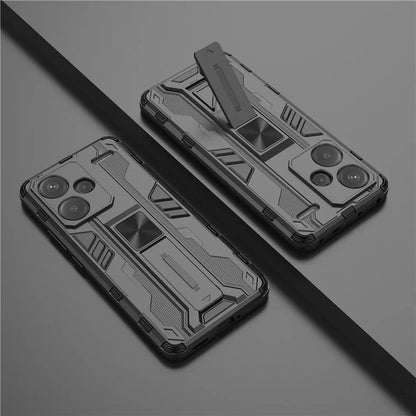 For Xiaomi Redmi Note 13 Pro+ 5G Case PC + TPU Dual Layer Kickstand Phone Cover