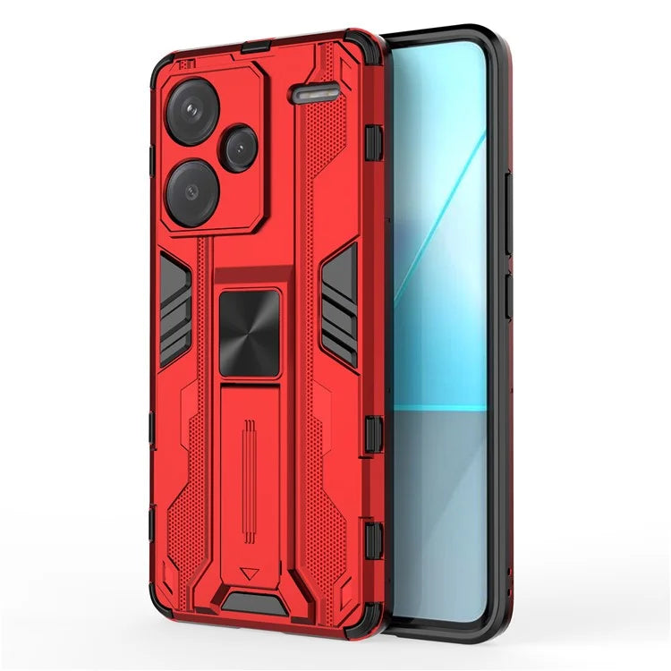For Xiaomi Redmi Note 13 Pro+ 5G Case PC + TPU Dual Layer Kickstand Phone Cover
