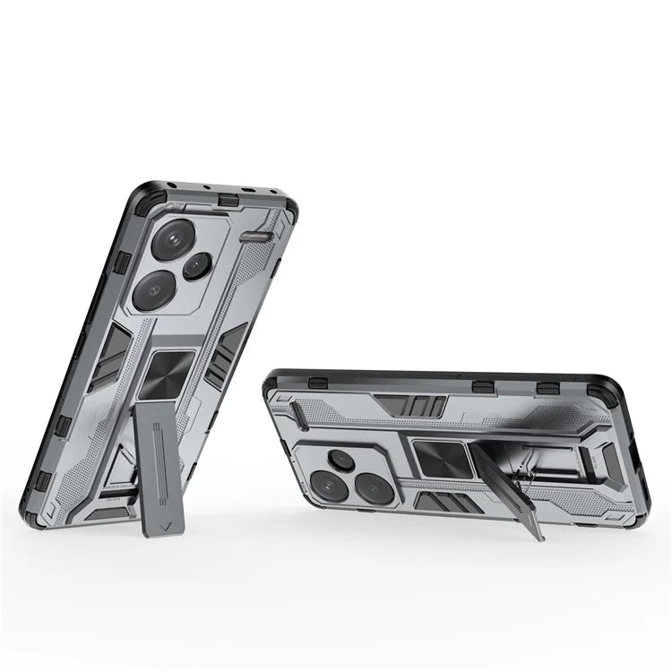 For Xiaomi Redmi Note 13 Pro+ 5G Case PC + TPU Dual Layer Kickstand Phone Cover