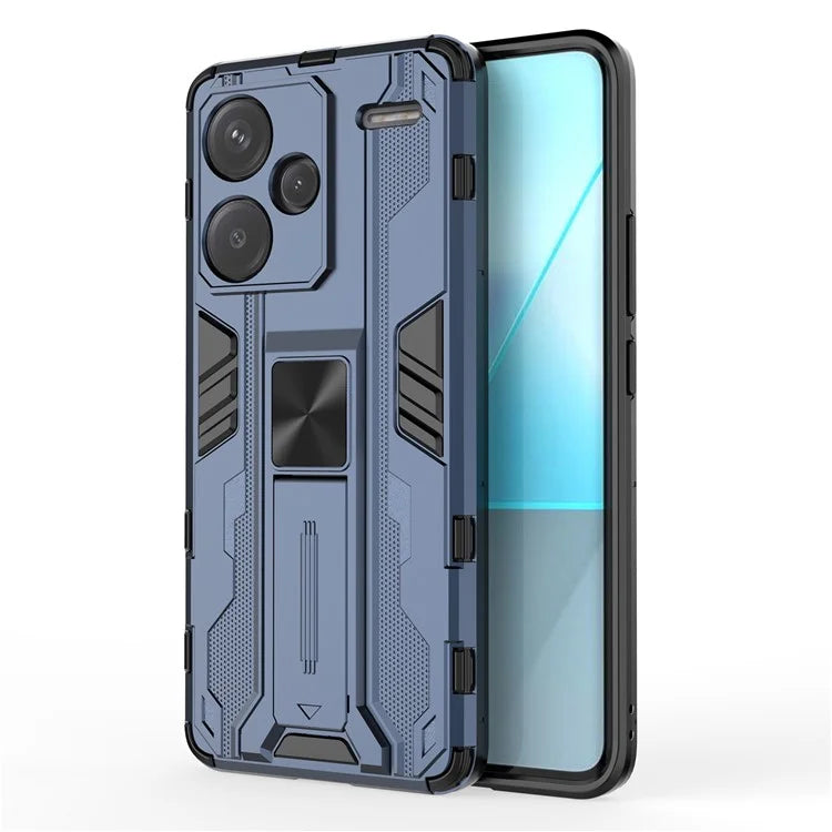 For Xiaomi Redmi Note 13 Pro+ 5G Case PC + TPU Dual Layer Kickstand Phone Cover
