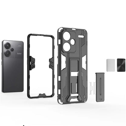 For Xiaomi Redmi Note 13 Pro+ 5G Case PC + TPU Dual Layer Kickstand Phone Cover