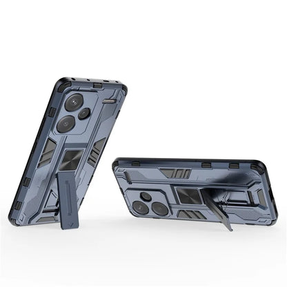 For Xiaomi Redmi Note 13 Pro+ 5G Case PC + TPU Dual Layer Kickstand Phone Cover