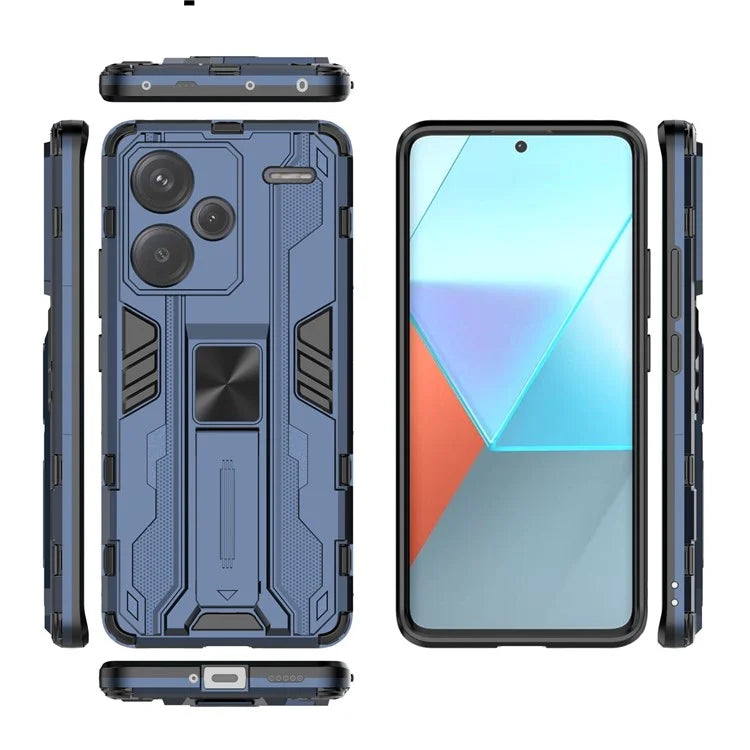 For Xiaomi Redmi Note 13 Pro+ 5G Case PC + TPU Dual Layer Kickstand Phone Cover