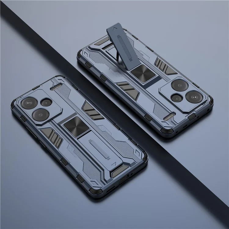 For Xiaomi Redmi Note 13 Pro+ 5G Case PC + TPU Dual Layer Kickstand Phone Cover