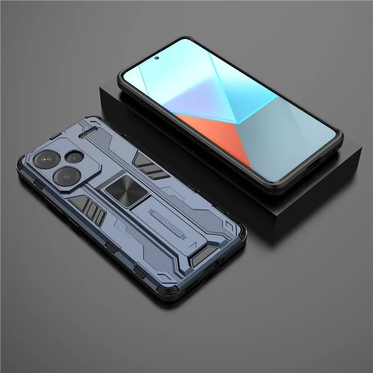 For Xiaomi Redmi Note 13 Pro+ 5G Case PC + TPU Dual Layer Kickstand Phone Cover