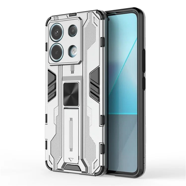 For Xiaomi Redmi Note 13 Pro 5G / Poco X6 5G Kickstand Case Anti-drop Phone Cover