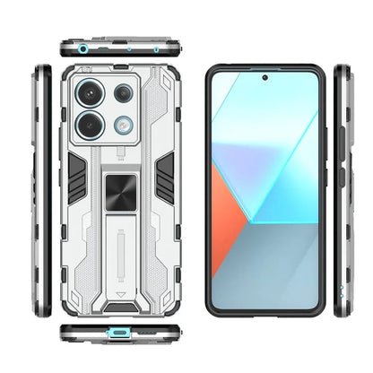 For Xiaomi Redmi Note 13 Pro 5G / Poco X6 5G Kickstand Case Anti-drop Phone Cover