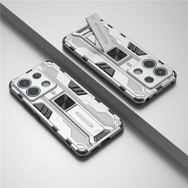 For Xiaomi Redmi Note 13 Pro 5G / Poco X6 5G Kickstand Case Anti-drop Phone Cover