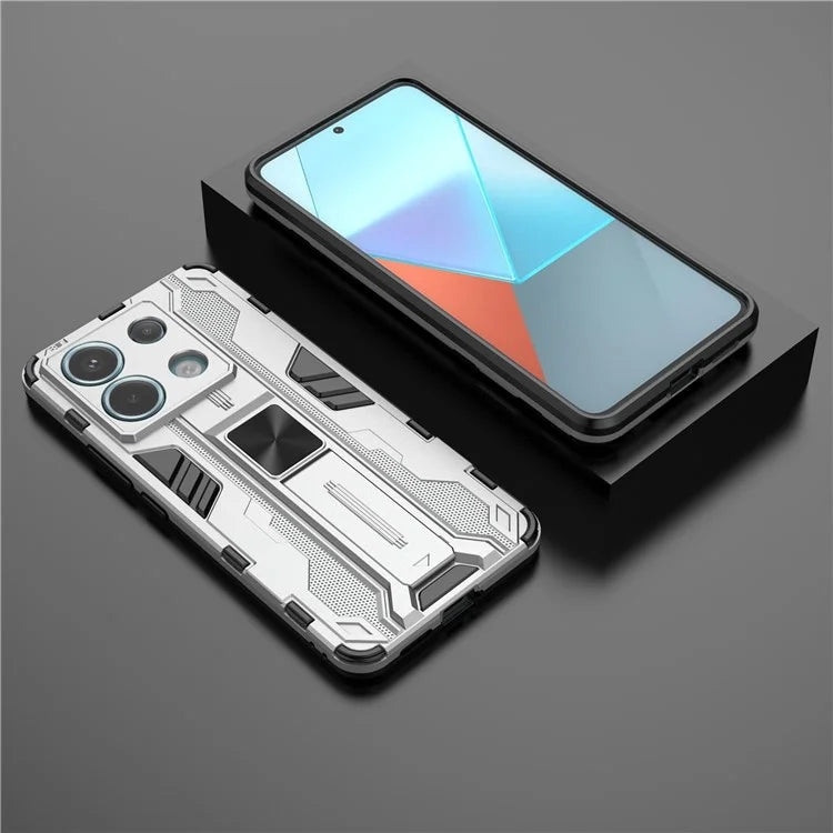 For Xiaomi Redmi Note 13 Pro 5G / Poco X6 5G Kickstand Case Anti-drop Phone Cover