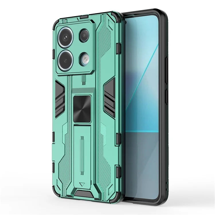 For Xiaomi Redmi Note 13 Pro 5G / Poco X6 5G Kickstand Case Anti-drop Phone Cover