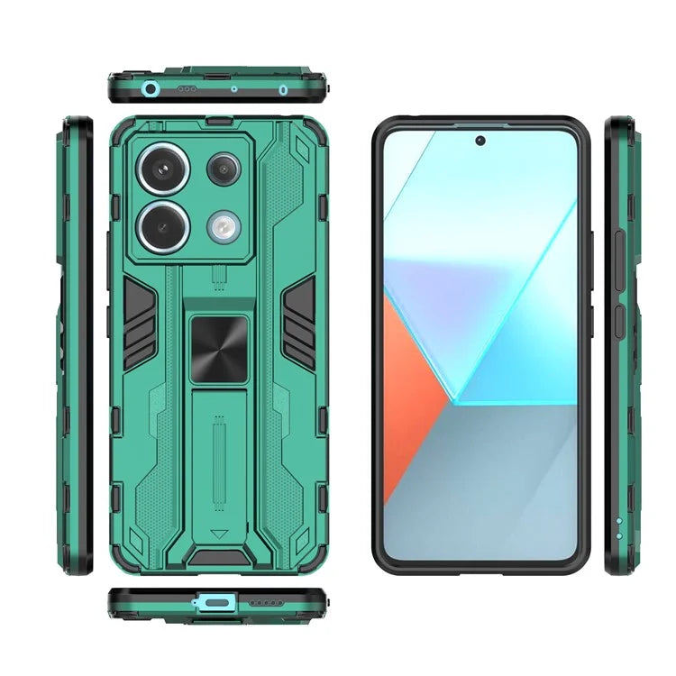 For Xiaomi Redmi Note 13 Pro 5G / Poco X6 5G Kickstand Case Anti-drop Phone Cover