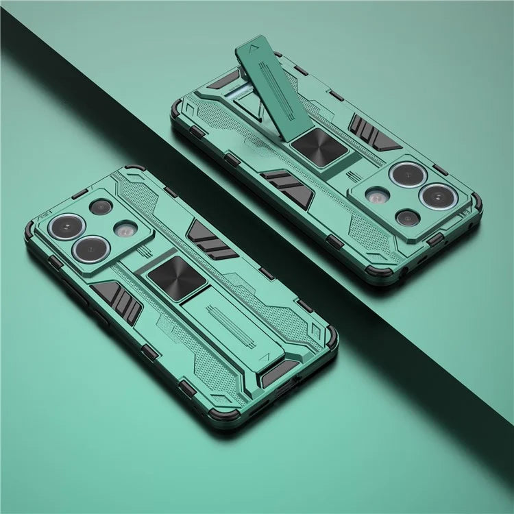 For Xiaomi Redmi Note 13 Pro 5G / Poco X6 5G Kickstand Case Anti-drop Phone Cover
