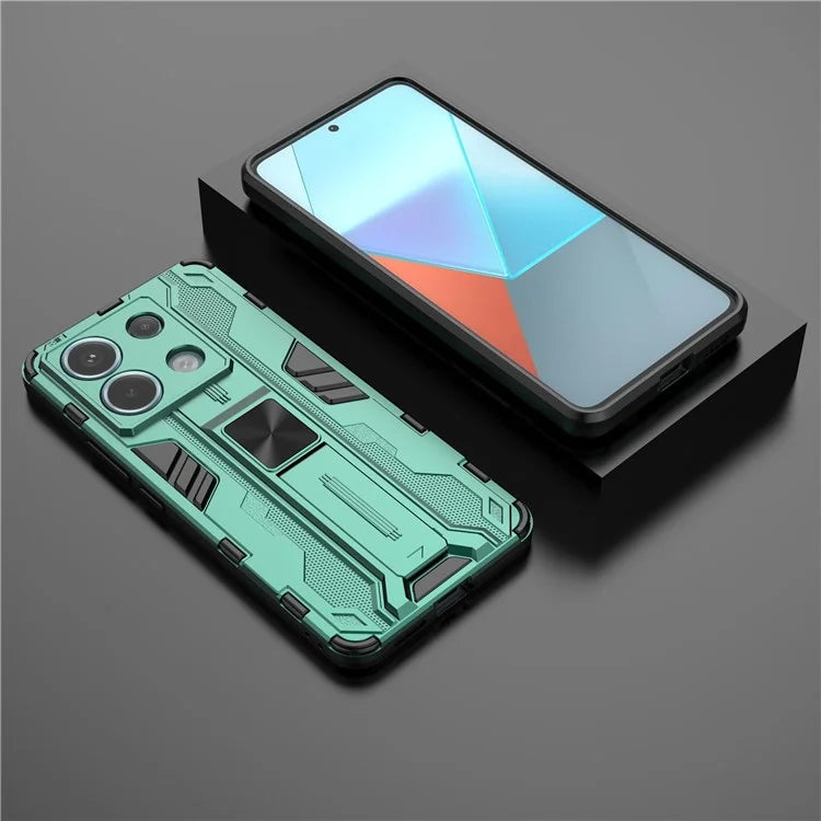 For Xiaomi Redmi Note 13 Pro 5G / Poco X6 5G Kickstand Case Anti-drop Phone Cover
