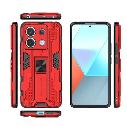 For Xiaomi Redmi Note 13 Pro 5G / Poco X6 5G Kickstand Case Anti-drop Phone Cover