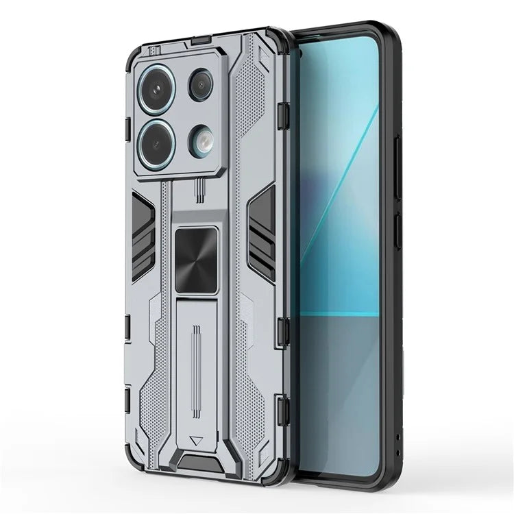 For Xiaomi Redmi Note 13 Pro 5G / Poco X6 5G Kickstand Case Anti-drop Phone Cover