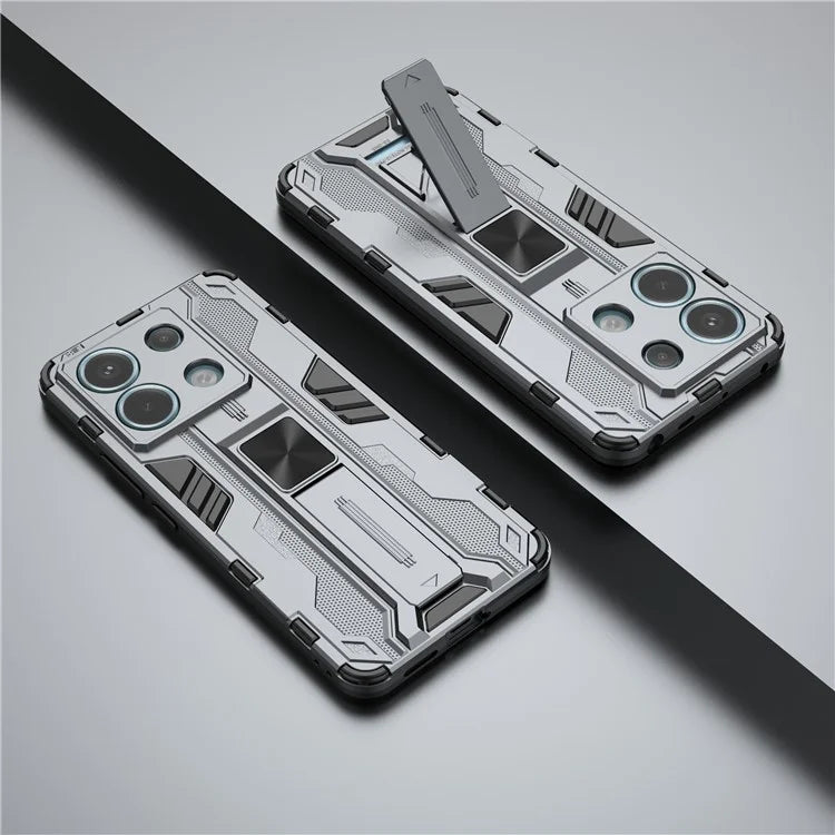 For Xiaomi Redmi Note 13 Pro 5G / Poco X6 5G Kickstand Case Anti-drop Phone Cover