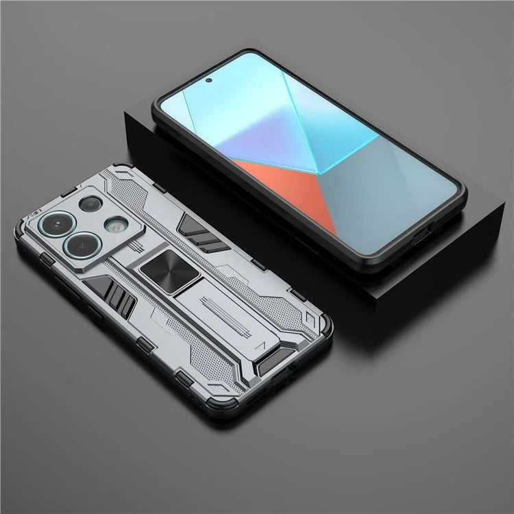 For Xiaomi Redmi Note 13 Pro 5G / Poco X6 5G Kickstand Case Anti-drop Phone Cover