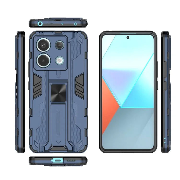 For Xiaomi Redmi Note 13 Pro 5G / Poco X6 5G Kickstand Case Anti-drop Phone Cover