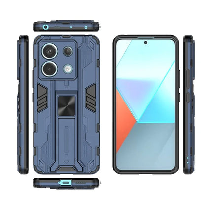 For Xiaomi Redmi Note 13 Pro 5G / Poco X6 5G Kickstand Case Anti-drop Phone Cover