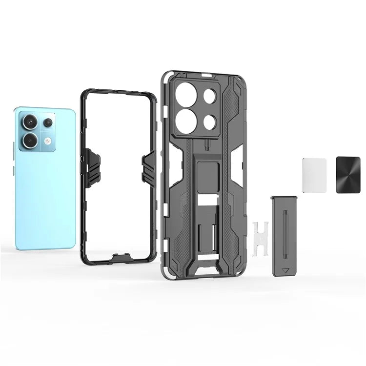 For Xiaomi Redmi Note 13 Pro 5G / Poco X6 5G Kickstand Case Anti-drop Phone Cover