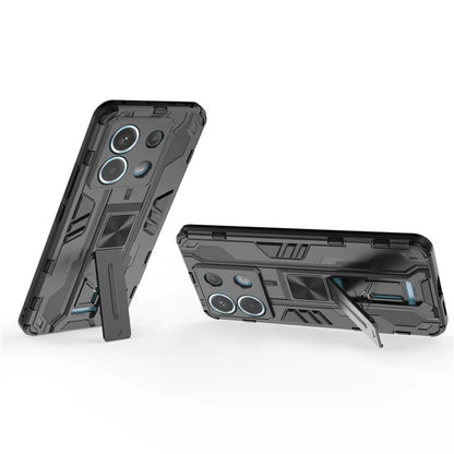 For Xiaomi Redmi Note 13 Pro 5G / Poco X6 5G Kickstand Case Anti-drop Phone Cover