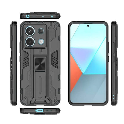 For Xiaomi Redmi Note 13 Pro 5G / Poco X6 5G Kickstand Case Anti-drop Phone Cover