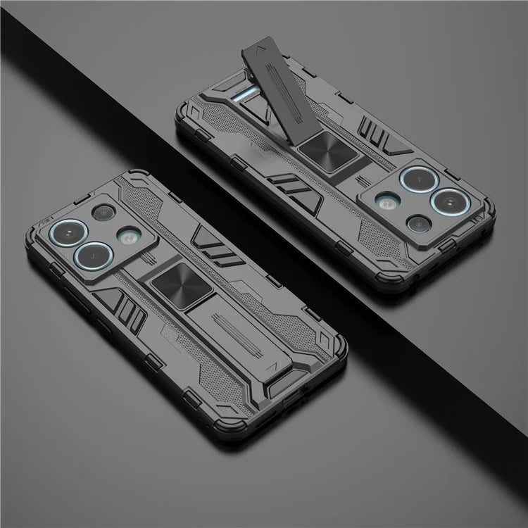 For Xiaomi Redmi Note 13 Pro 5G / Poco X6 5G Kickstand Case Anti-drop Phone Cover